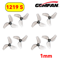 4Pairs Gemfan 1219S 31mm 3-Blade PC Propeller 1mm For Micro TinyWhoop FPV Racing Freestyle Tinywhoop Drones Mobula 6 65mm frame