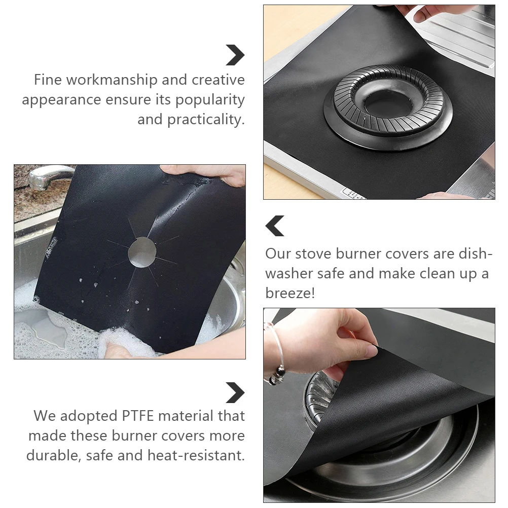 

10 Pcs Clean Anti-fouling Protective Pad Gas Hob Protector Stove Tops Cover