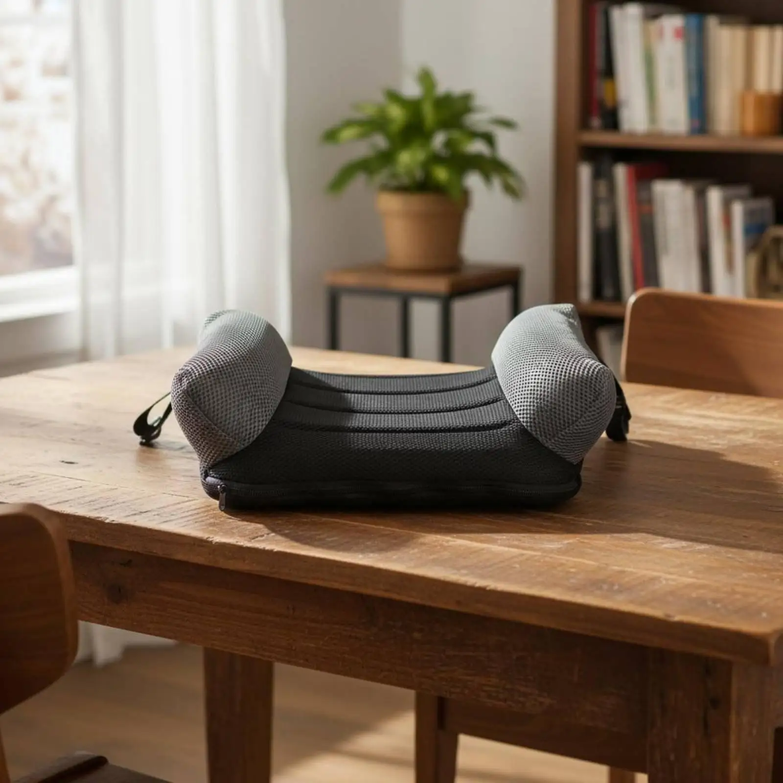 Inflatable Seat Cushion Compact Ergonomic Height Increasing Air Booster Pad for Chair Car Travel Support