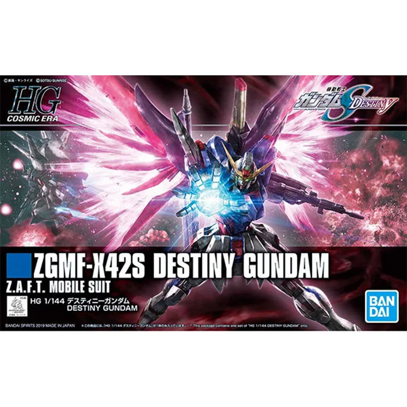Bandai Gundam Model Kit  HG Destiny Action Figure Gunpla Building Kit Gundam Collectibles Anime Figures Toys For Men Gift