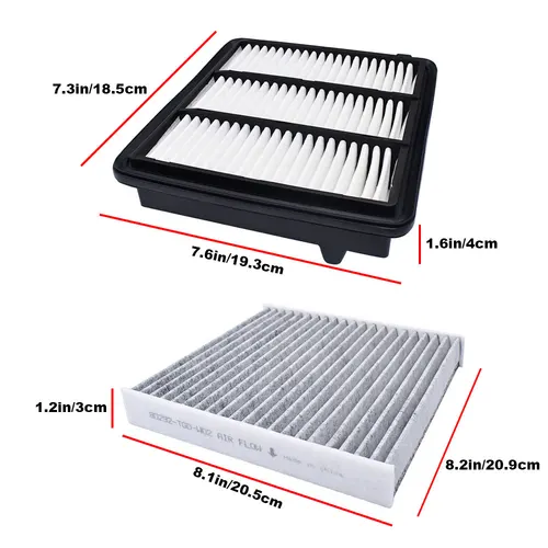 Imagen 2 del producto Filtro de aire de polen de cabina de motor de coche, 17220-5AA-A00, 80292-TF0-G01, para Honda CR-V, CRV, Civic X, 1.5L, Turbo 2016, 2017, 2018, 2019, 2022, 2 uds.