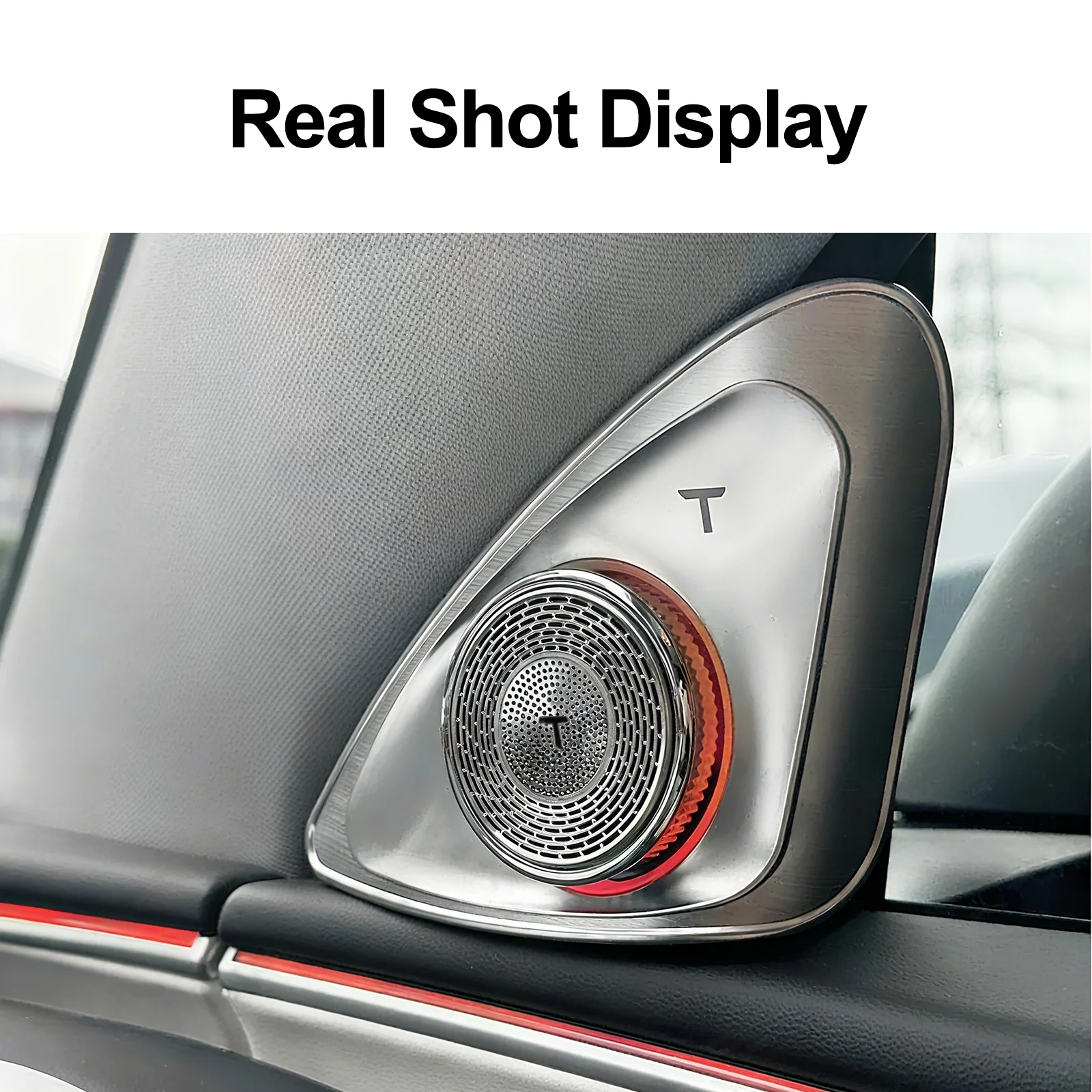 لطراز تسلا 3/Y 4D أضواء مكبر صوت هاي فاي دوارة مع تحذير للبقع العمياء، مقاس OEM، التوصيل والتشغيل، بدون برمجة، مزامنة مع F #3