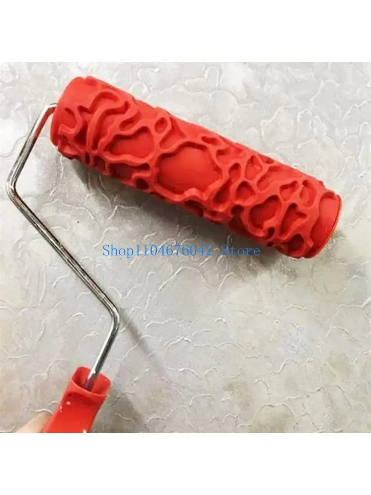 

652F Lightweight Pattern Painting Roller for w/ Handle Embossed Texture Painting Tool
