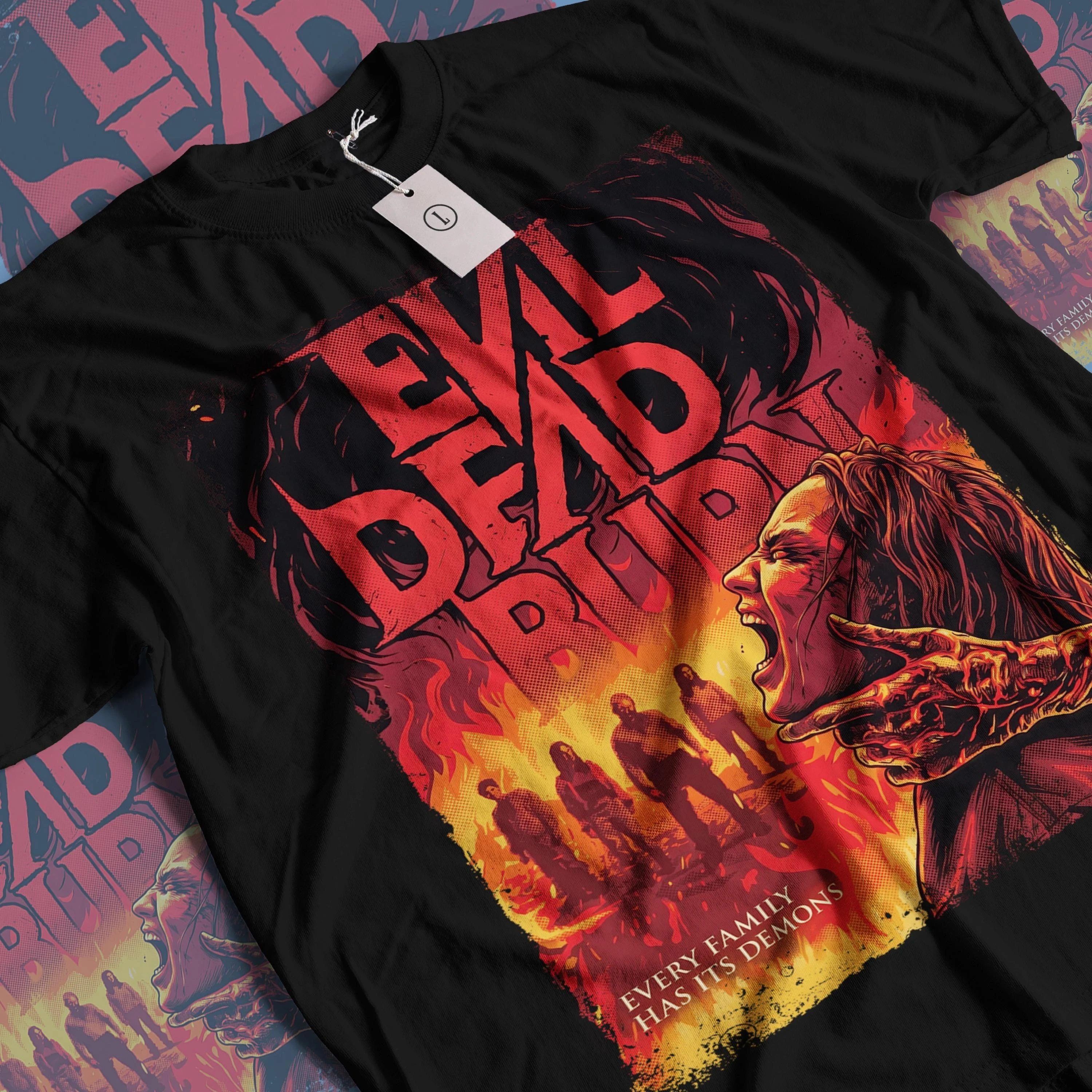 New Movie Evil Dead Burn Printed Vintage 2026 Summer Tshirt 100%Cotton Men's Women's Y2k T-shirt Oversized Popular Tee Fan Gifts