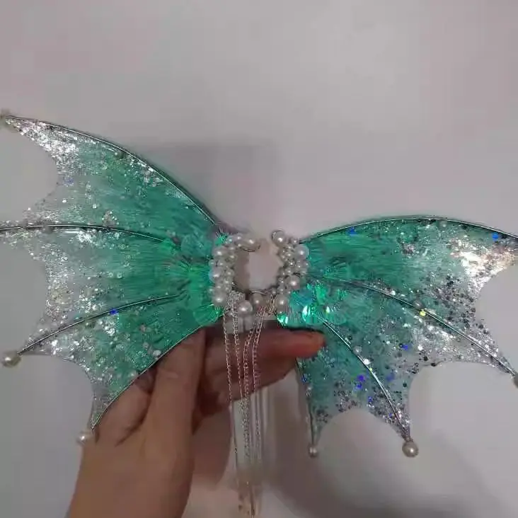 CALDO! COS Orecchie da Sirena Gradiente Orecchie di Squalo Copricapo Fata Mago Accessori per Capelli Orecchie di Squalo Sirena Puntelli Foto Puntelli Cosplay