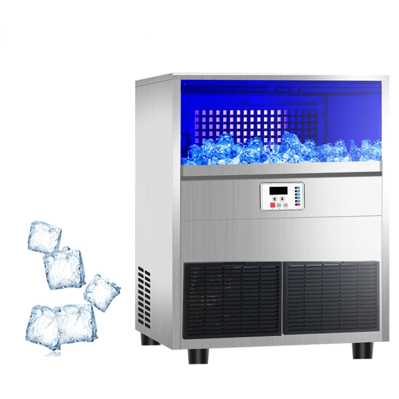 

-80 commercial ice cube maker machine 40kg industrial ice cube making machine