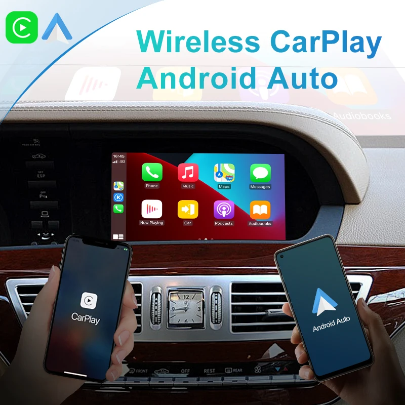 Wireless Apple CarPlay For Mercede Benz NTG 3.0 W211 S CL 2006-2009 Car Play Android Auto Mirror Front Camera Rear View Reverse