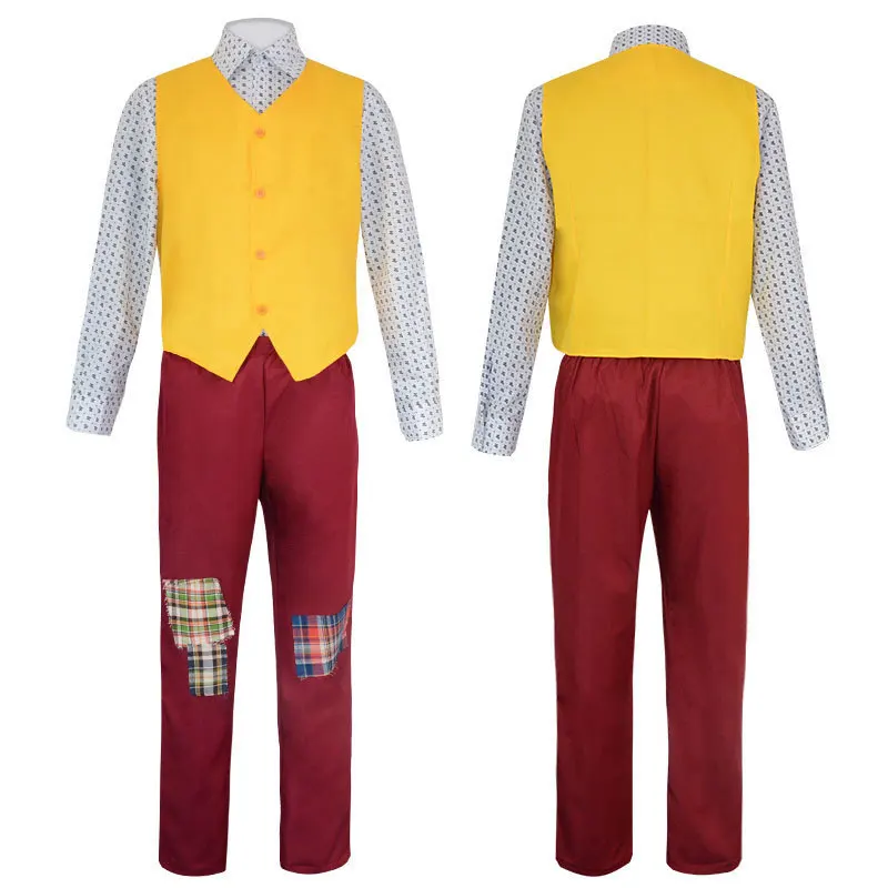 

Joaquin Phoenix Joker Stage Costume loween Suit Role-plang Outfit Women's Ethnic Faion Dancewear by Wu Me