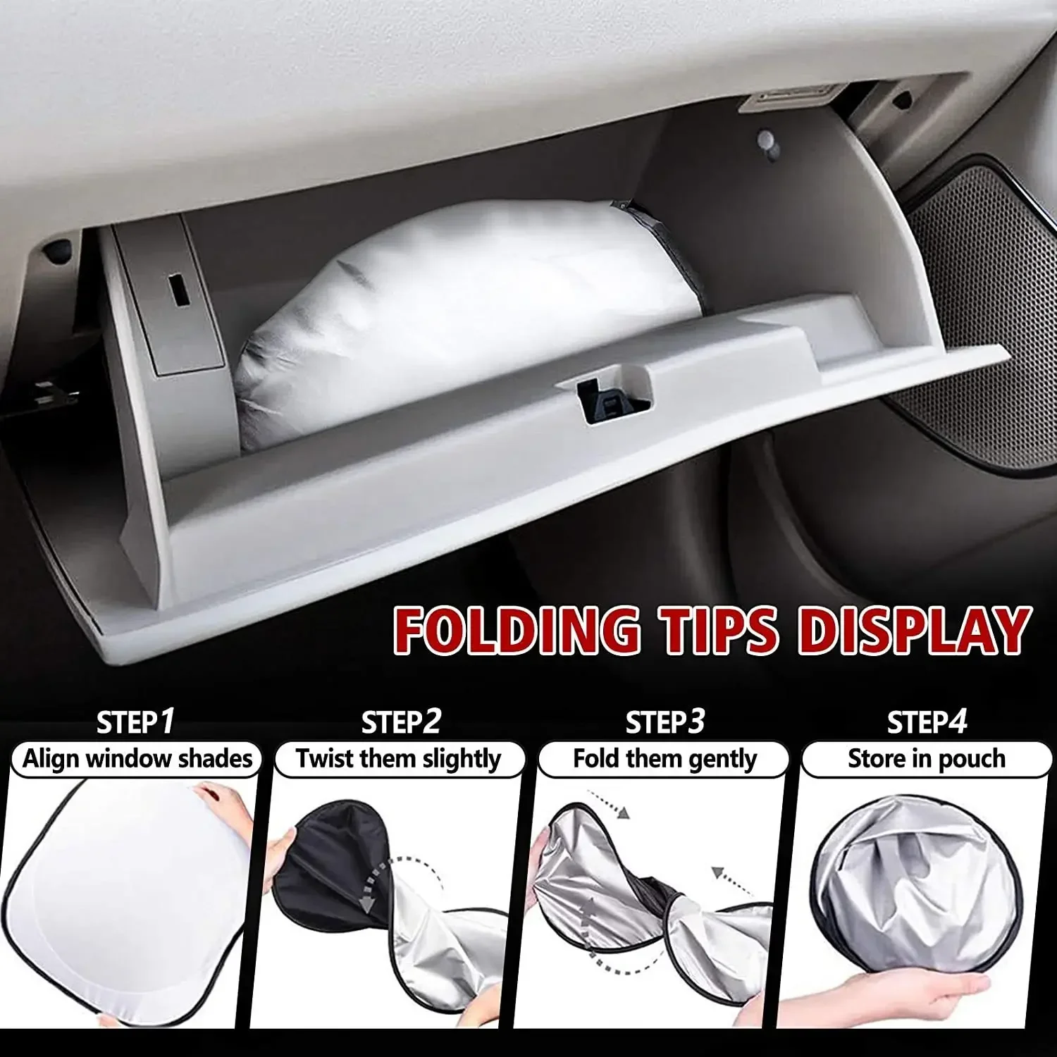 Car Window Sunshade Cover Sun Shade Windshield Visor Protector Windscreen Folding Auto UV Protection Curtain Styling Accessories