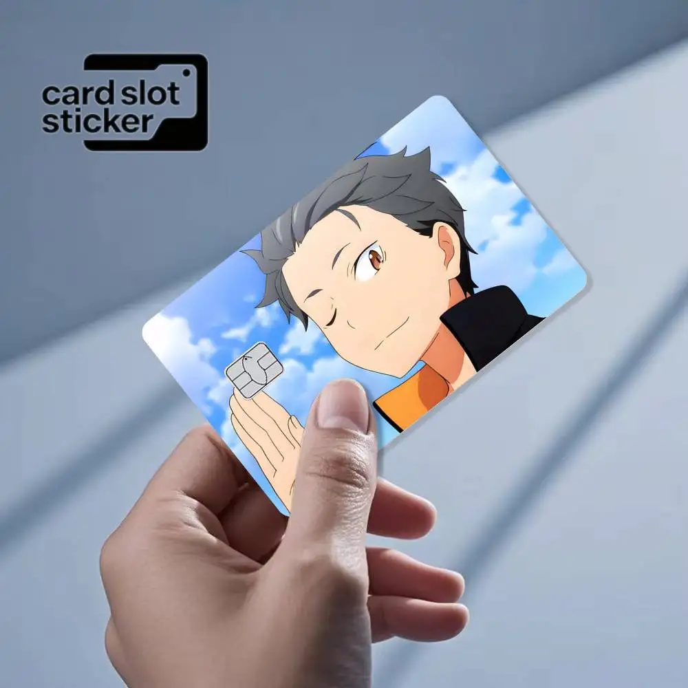 Cartoon S-Subaru N-Natsuki  Credit Card HD Stickers Game Card Decal Small Chip Waterproof Sticker Gift