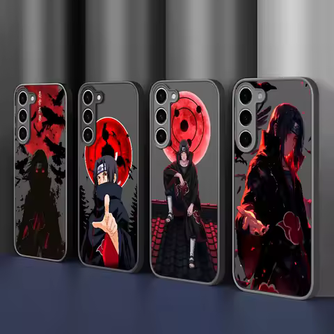 Uchiha Itachi Naruto Anime Case for Samsung Galaxy S25 Edge S24 S23 S21 S22 Ultra S20 FE S10 Lite S9 Plus Black Phone Cover