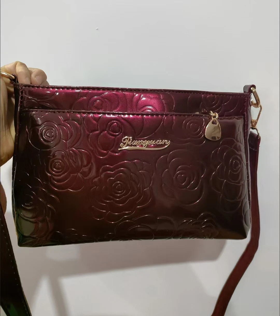2027 New Fashion Alligator Women Handbags Floral Patent Leather Ladies Shoulder Bags Female Girl Brand Luxury Crossbody Bag