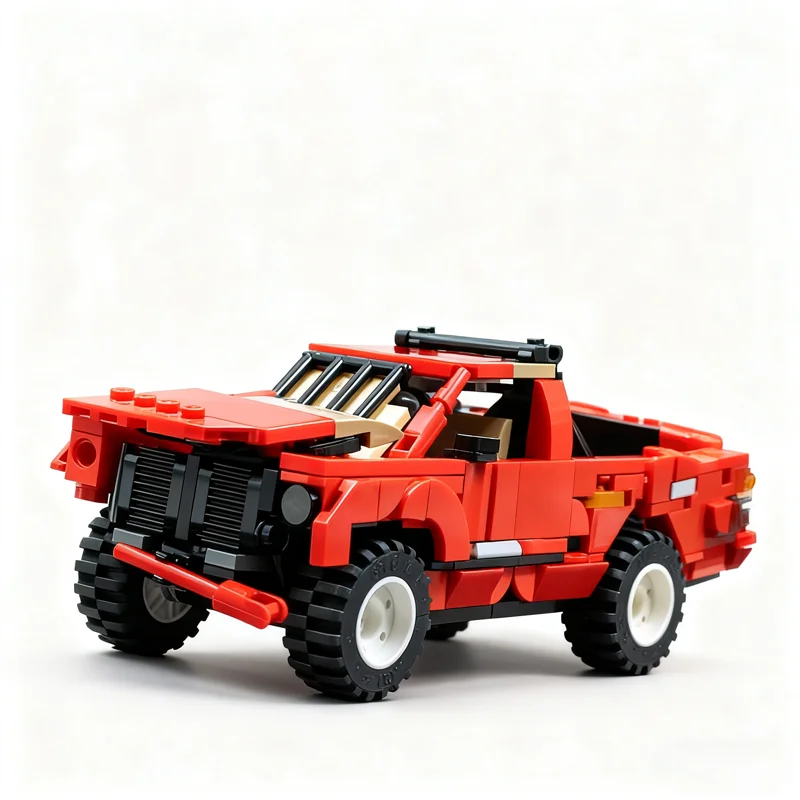603pcs MOC Toyota Hilux Top Gear City Champions Super Auto Modelbouw Kerstcadeau Blokken Architectuur Speelgoed Onderwijs Baksteen