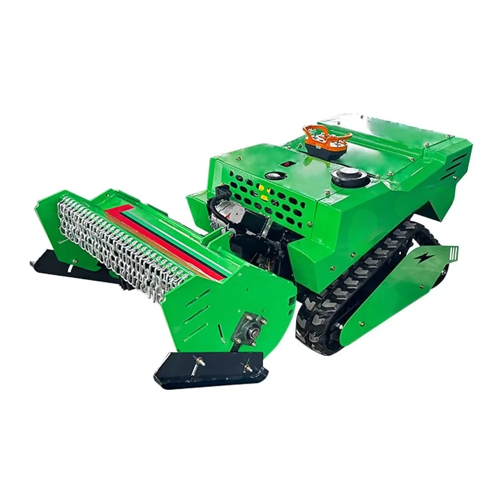 Green Track-Type Remote Control Lawn Mower CE Approved for Garden
