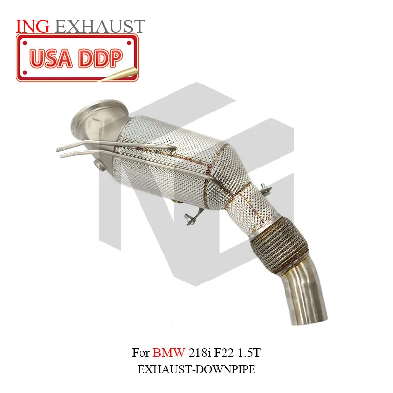 

ING Performance SS304 for BMW Exhaus 218i F22 downpipe 1.5T Accessories Exhaus System Free upgrade to heat insulation cover