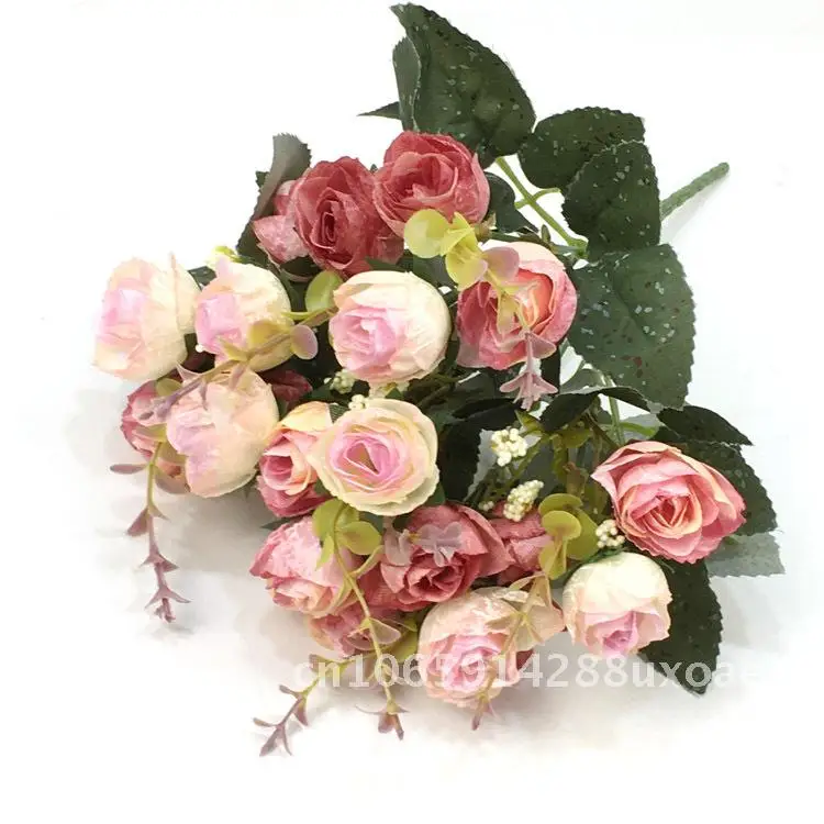 

21 roses artificial flowers fake flowers home photography table tea table decoration photo props