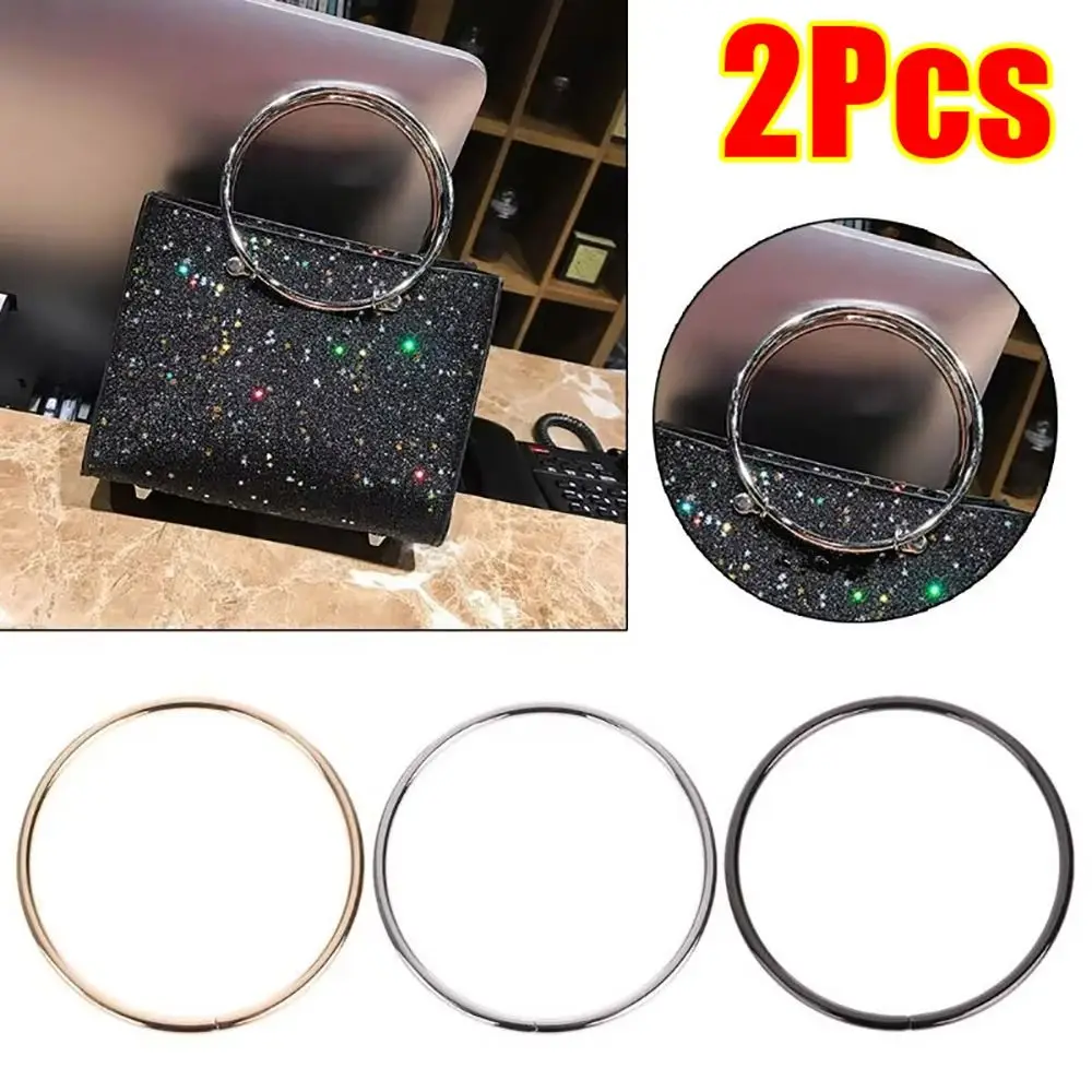 

2Pcs Handbag Luggage O-ring Bag Handle Bag Hardware Accessories DIY Fashion Metal Strap Purse Sewing Frame 110mm