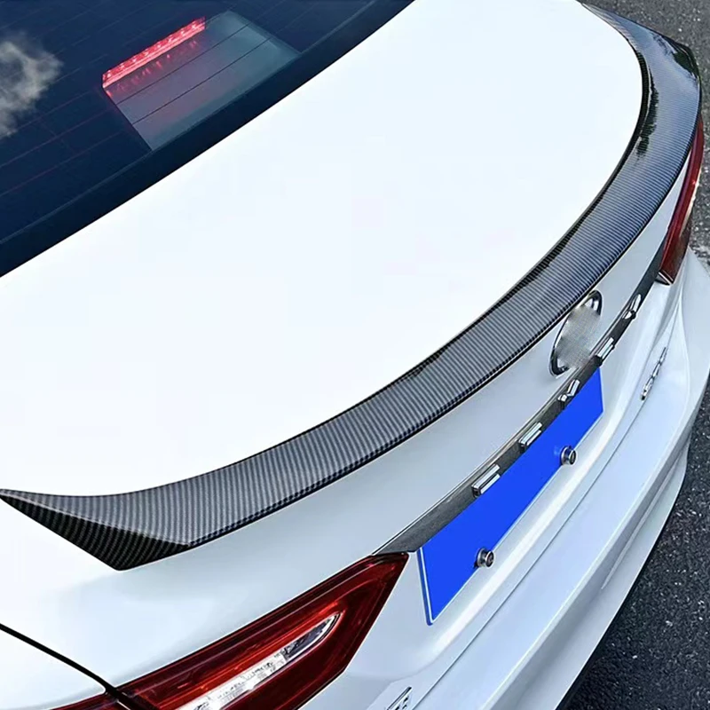 Suitable for Toyota Camry rear trunk lid spoiler wing ABS carbon black sports modification kit 2018, 2019, 2020, 2021, 2022