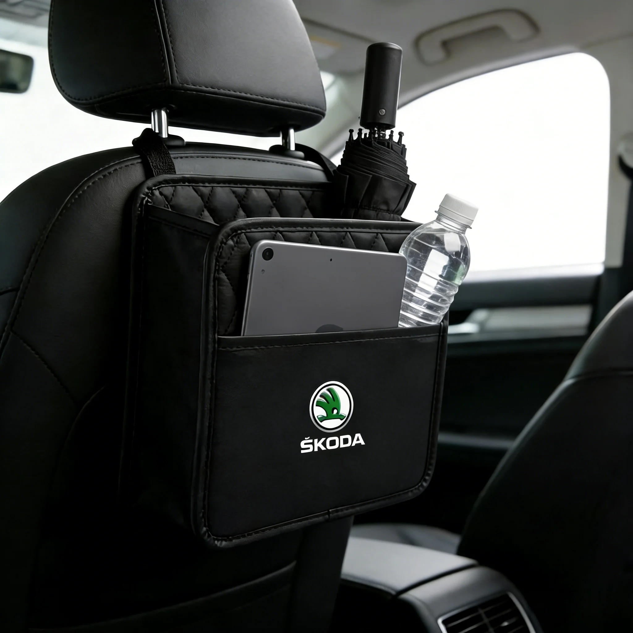

Car rear seat backrest storage bag large capacity storage bag suitable for Skoda Octavia, Superb, Swift, Kodiak, Karok, Fabia