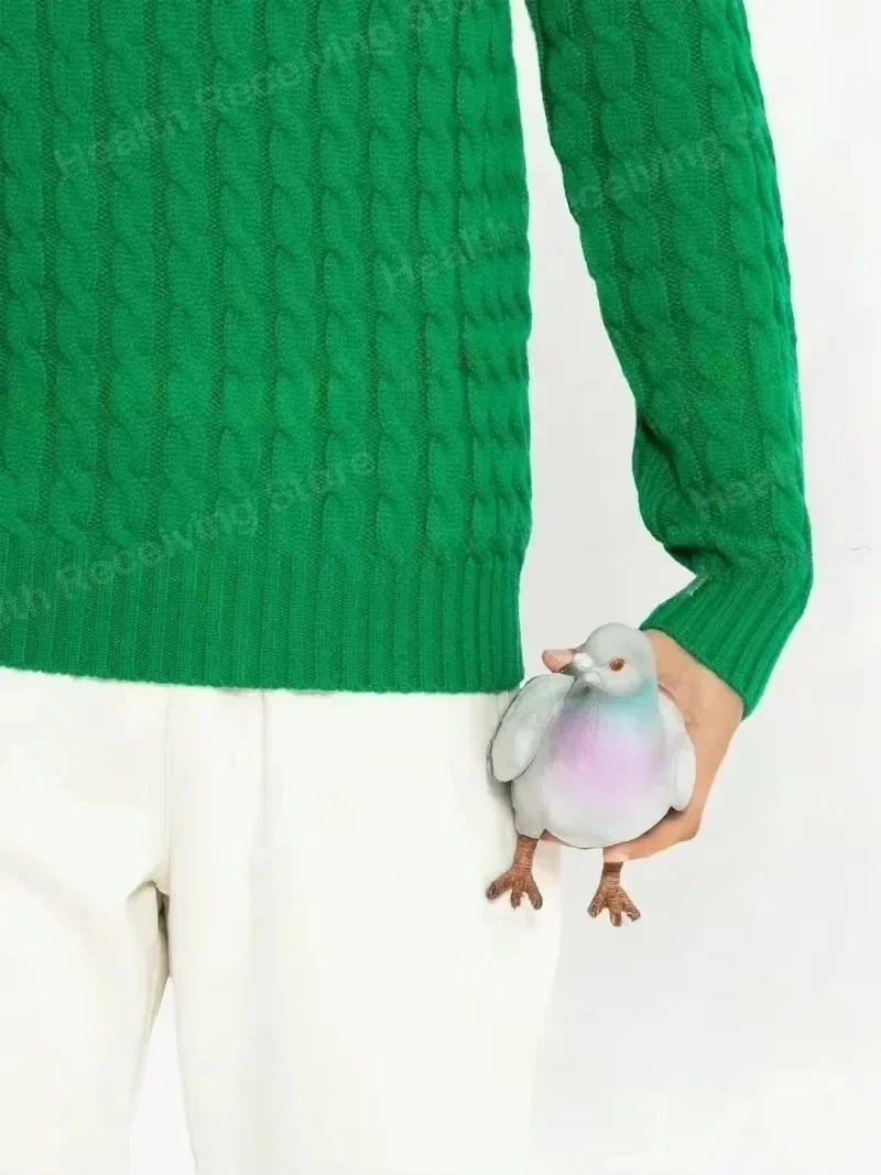 Pigeon Handbag Was Taken by Pigeon Clutch Bag with Pigeon Bag Creative Bag Change