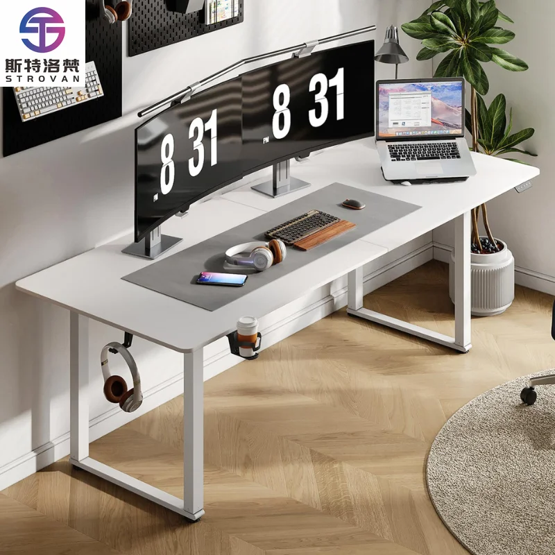 

Dual Motor 3 Stage Factory Suppliers Furniture Height Adjustable Ergonomic Electric Lifting Sit Stand Table Standing Desk