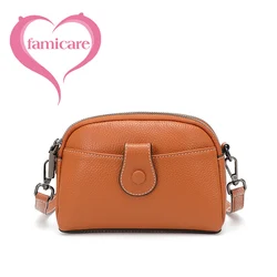 Women Genuine Leather Small Shoulder Bag 2022 New Fashion First Layer Cowhide Mobile Phone Bag Female Mini Messenger for Girls