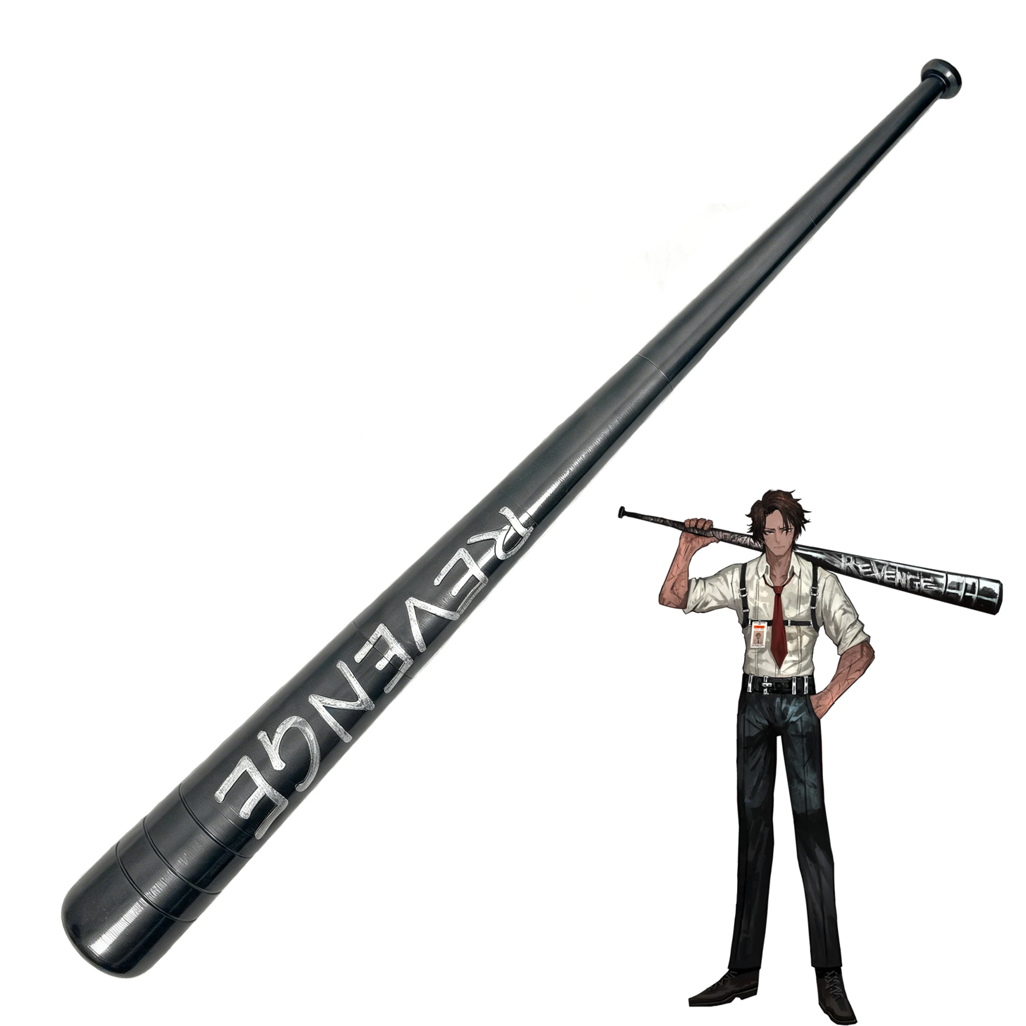Accesorio de Cosplay de Heathcliff del Juego Limbus Company, Bate de Béisbol de Heathcliff de 140 cm para Fiestas de Halloween, Juego de Roles para Adultos, Mujeres y Hombres