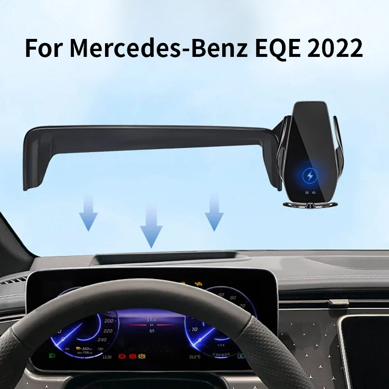 Car Phone Holder For Mercedes-Benz EQE 350+ 2022 New Energy Screen Navigation Wireless Bulls Big Format Accessories