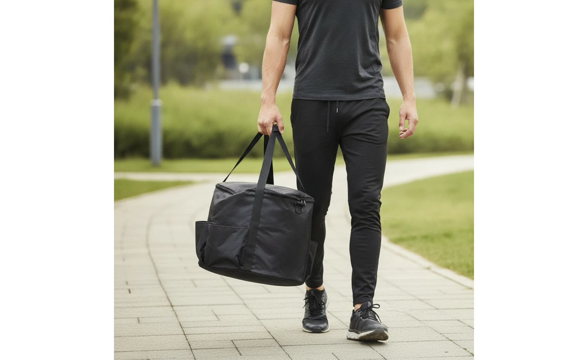 Sports Storage Bag with Shoulder Strap Multipurpose Cylindrical Gear Bag with Zipper Lightweight Multifunctional for Athletes Sports Storage Bag with Shoulder Strap Multipurpose Cylindrical Gear Bag with Zipper Lightweight Multifunctional for Athletes