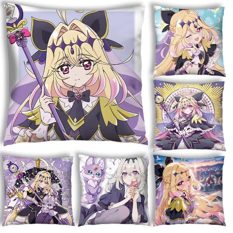 Star Detective Precure Anime Peripheral Cushion Pillow Moria Ruruka Double-sided Print Square Decorative Throw Pillow Gift