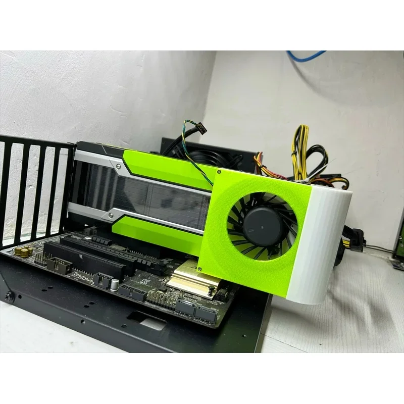 Modified Active Cooling Assembly FOR NVIDIA Tesla P100 P40 M40 K80 V100 GPU