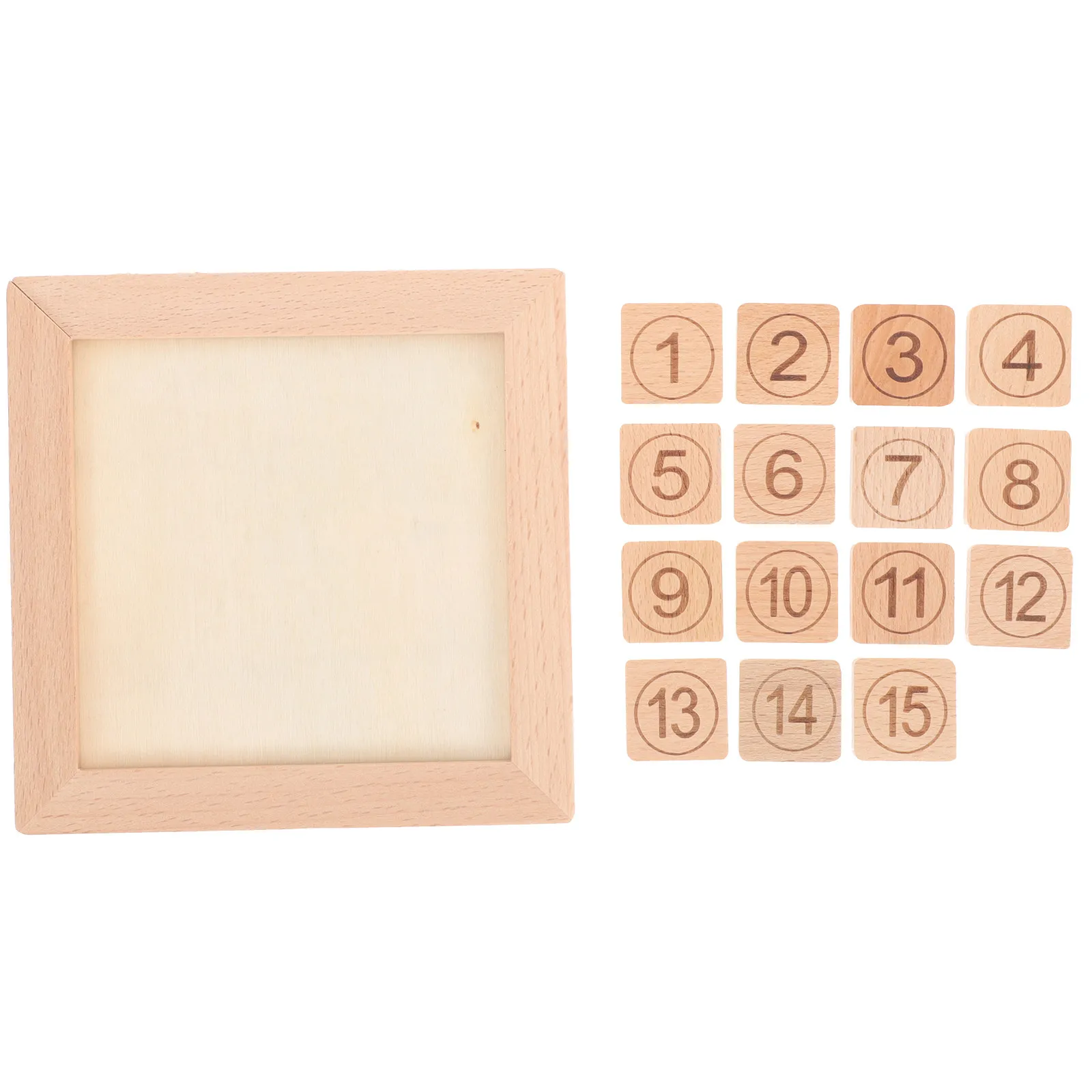 

Sliding Number Puzzle Wooden Educational Number Cognition Board Early Learning Game Kids Intelligence Development Puzzle
