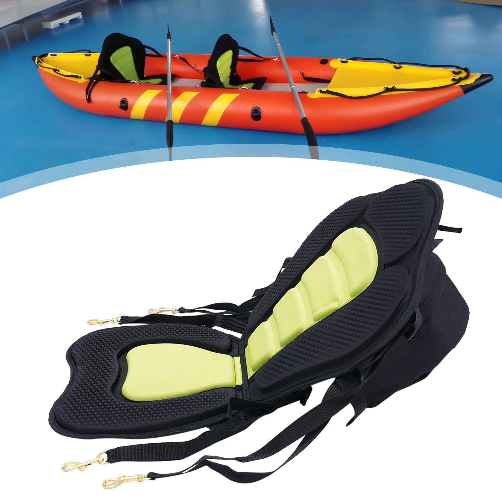 

Adjustable Kayak Seat Paddle Board Seat Canoe Seat Stand Up Backrest Seat with Storage Bag for Fishing Boats Kayaks Rowboats