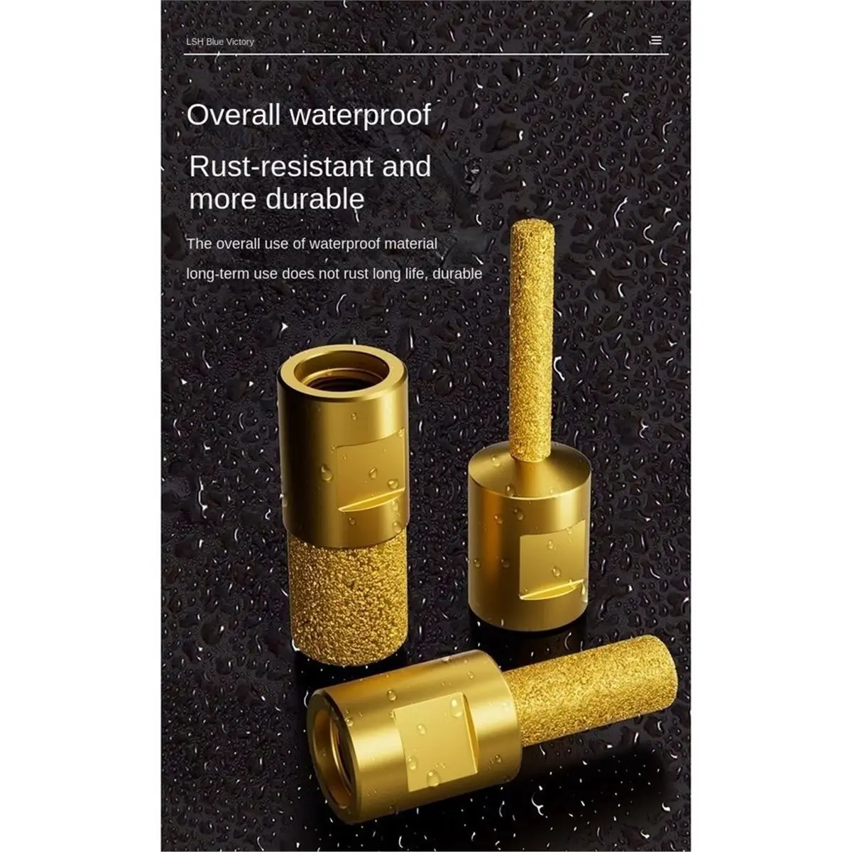 3pcs M10 6-10-15mm Grinding Head Wear-Resistant Brazing Angle Grinder Grinding Head Impact Resistant