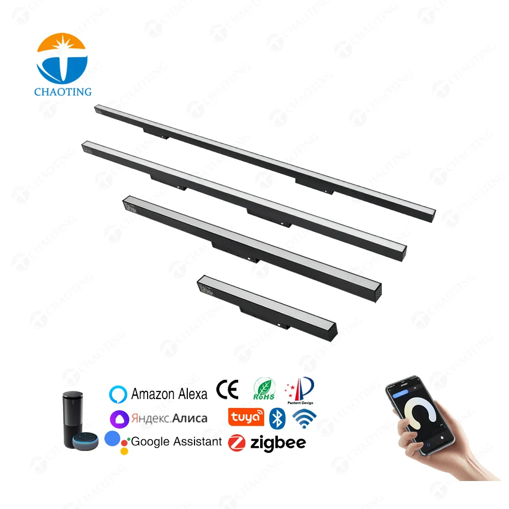 

Modern Commercial Smart Tuya 48V 20Mm Dimmable 3Cct 3000K 4000K 6000K Track Lighting Rail Linear Led Magnetic Track Flood Light