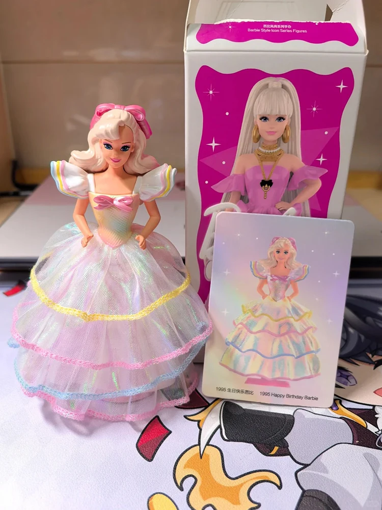 Оригинальная модная серия Popmart Barbie, ручная слепая коробка, игрушки, модная модная загадочная коробка, украшение для комнаты, подарок на день рождения для девочки