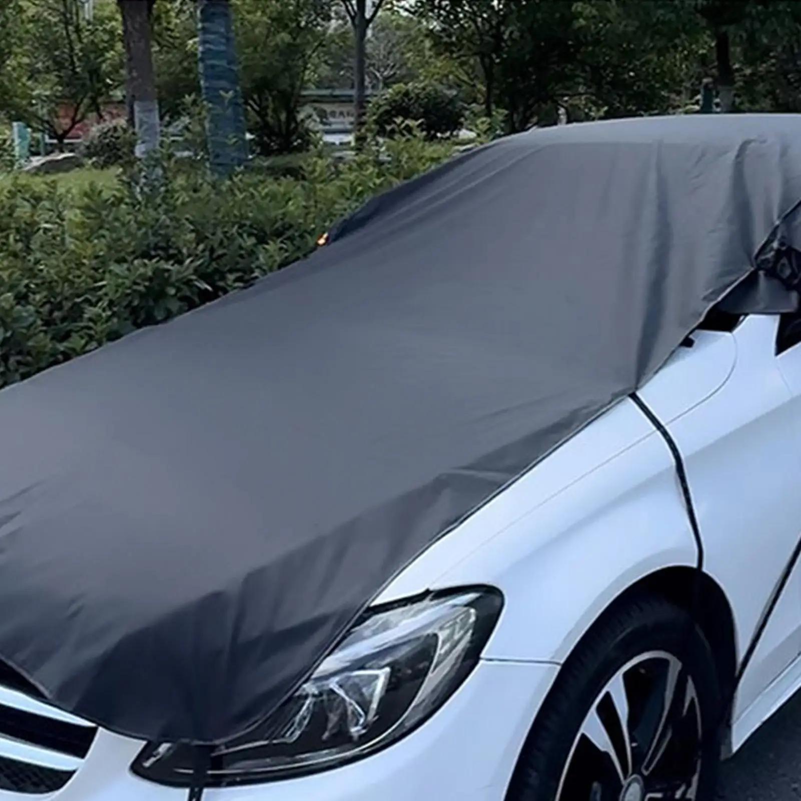 

Windshield Snow Cover Windshield Snow Cover Thickened Oxford Cloth Anti-snow Anti-freezing Car Cover With Reflective Strip