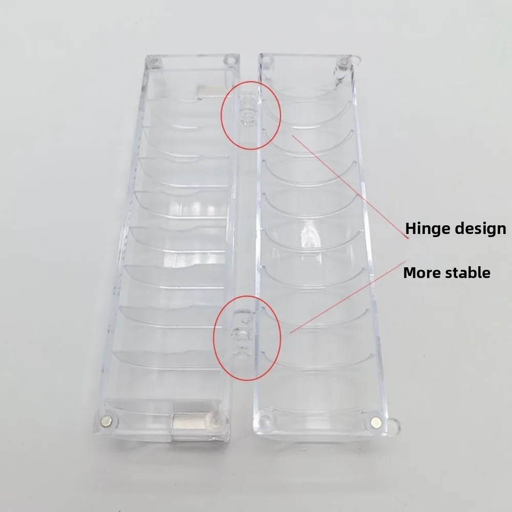 

Пластиковый магнитный органайзер для катушек: устойчивый, большой емкости, с замком, прозрачный держатель для шпулек с вышивальными нитками