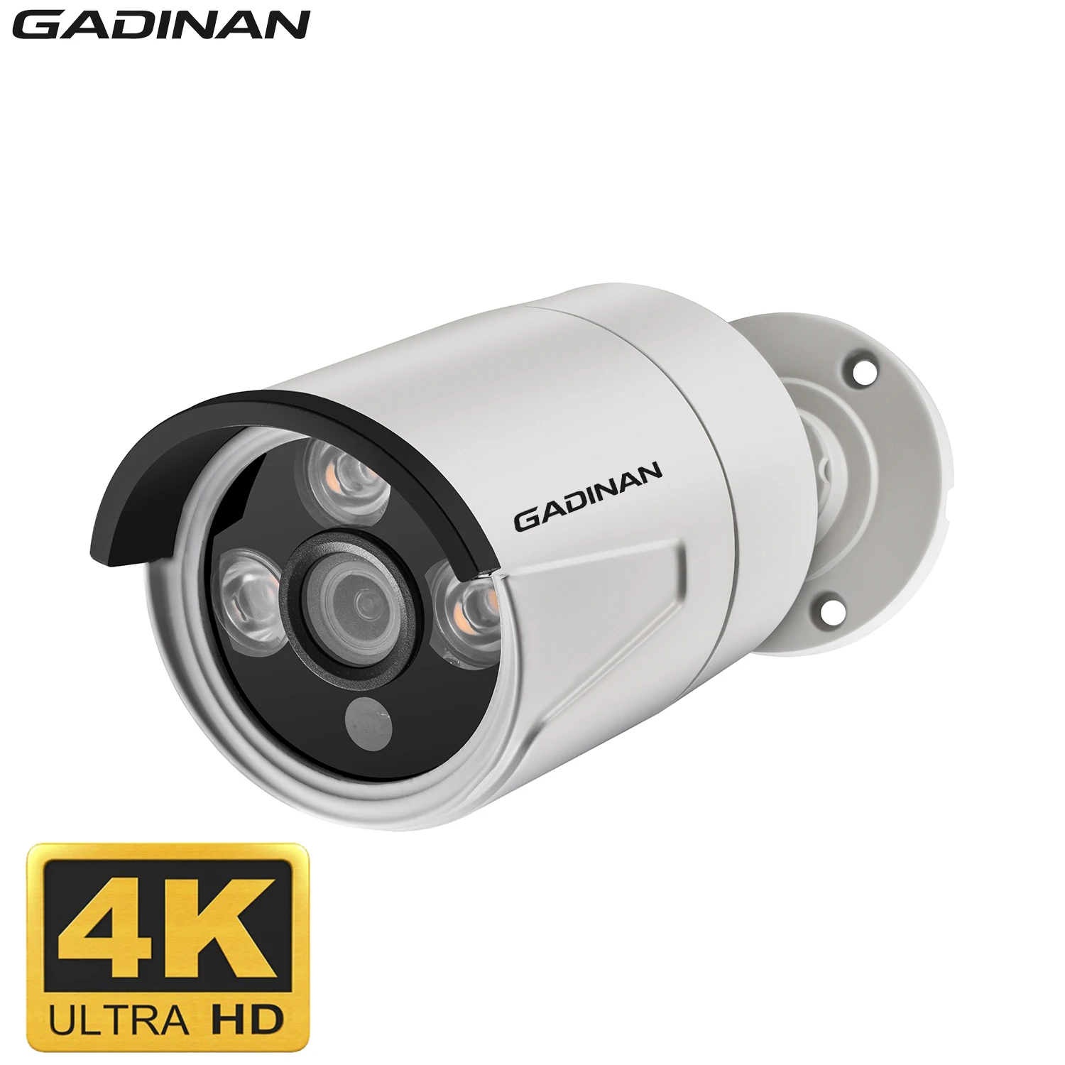 

Уличная IP-камера GADINAN 4K 8MP PoE с аудио, H.265, 5MP, 4MP, для видеонаблюдения, RJ45, ONVIF, с обнаружением движения и оповещением по электронной почте