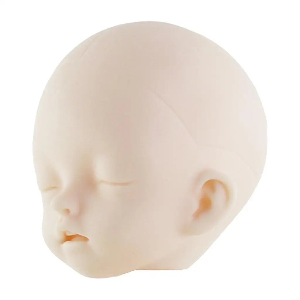 Cabeza de muñeca BJD, accesorio para manualidades, piel blanca, sin maquillaje, 1/6