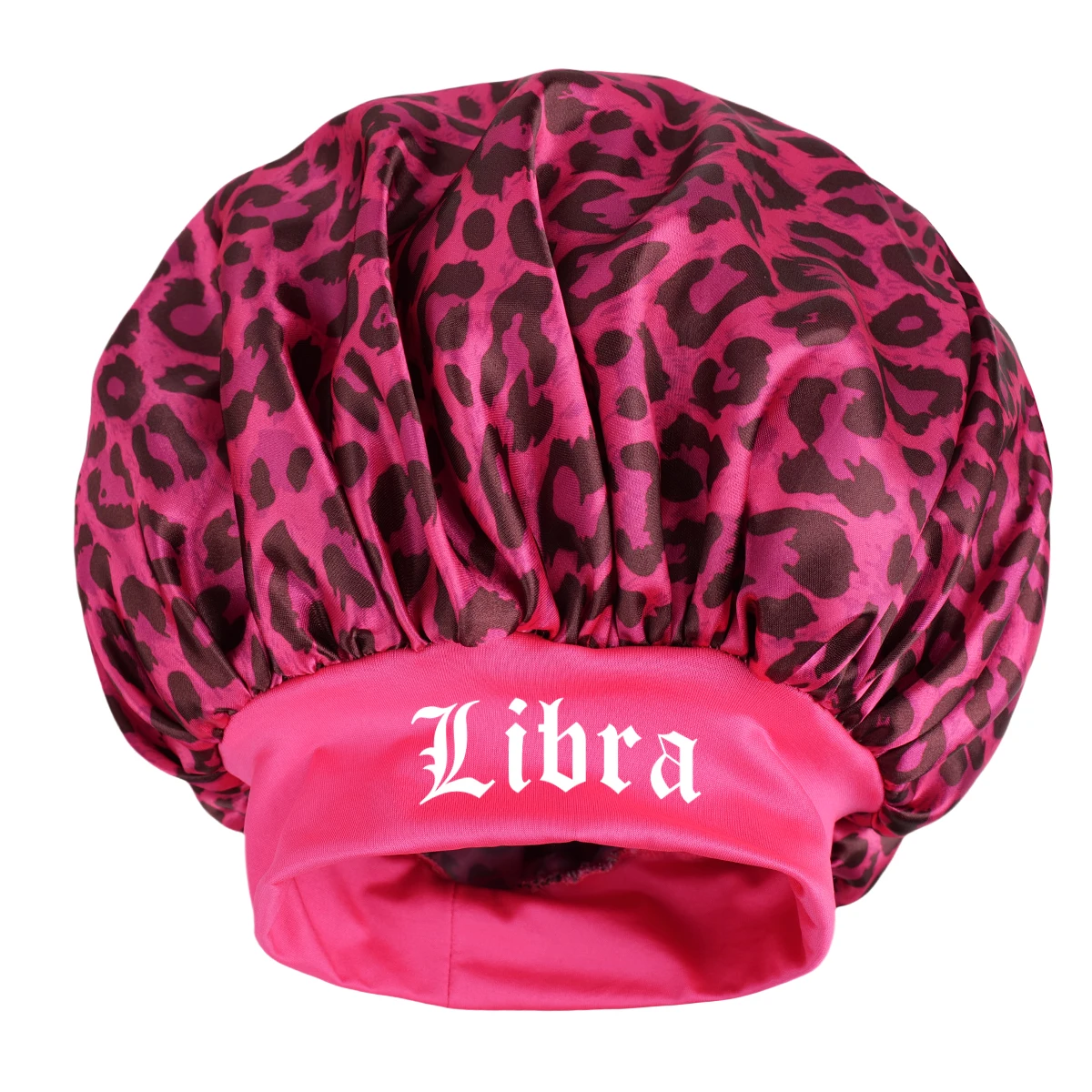 Constellation Leopard Satin Sleep Bonnet - Adjustable Hair & Skin Protection | Women's Night Skincare & Hair Care Bonnet