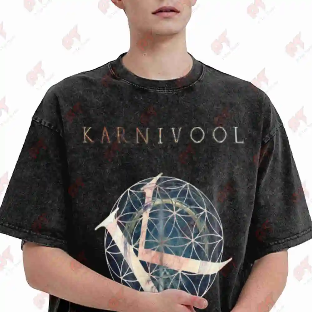 Sound Awake Karnivool Classic Art Vintage Washed Tee Pure Cotton T-Shirt