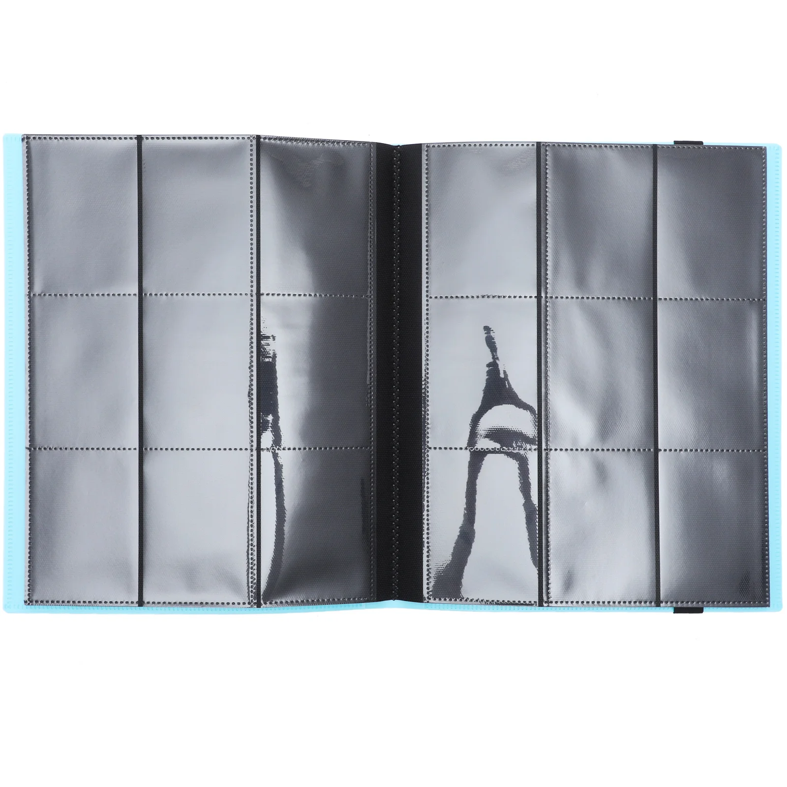 

Card Storage Album for Game Cards Football and Sports Collectibles Heavy Duty Binding Belt Card Holder Sleeve Book for Artists