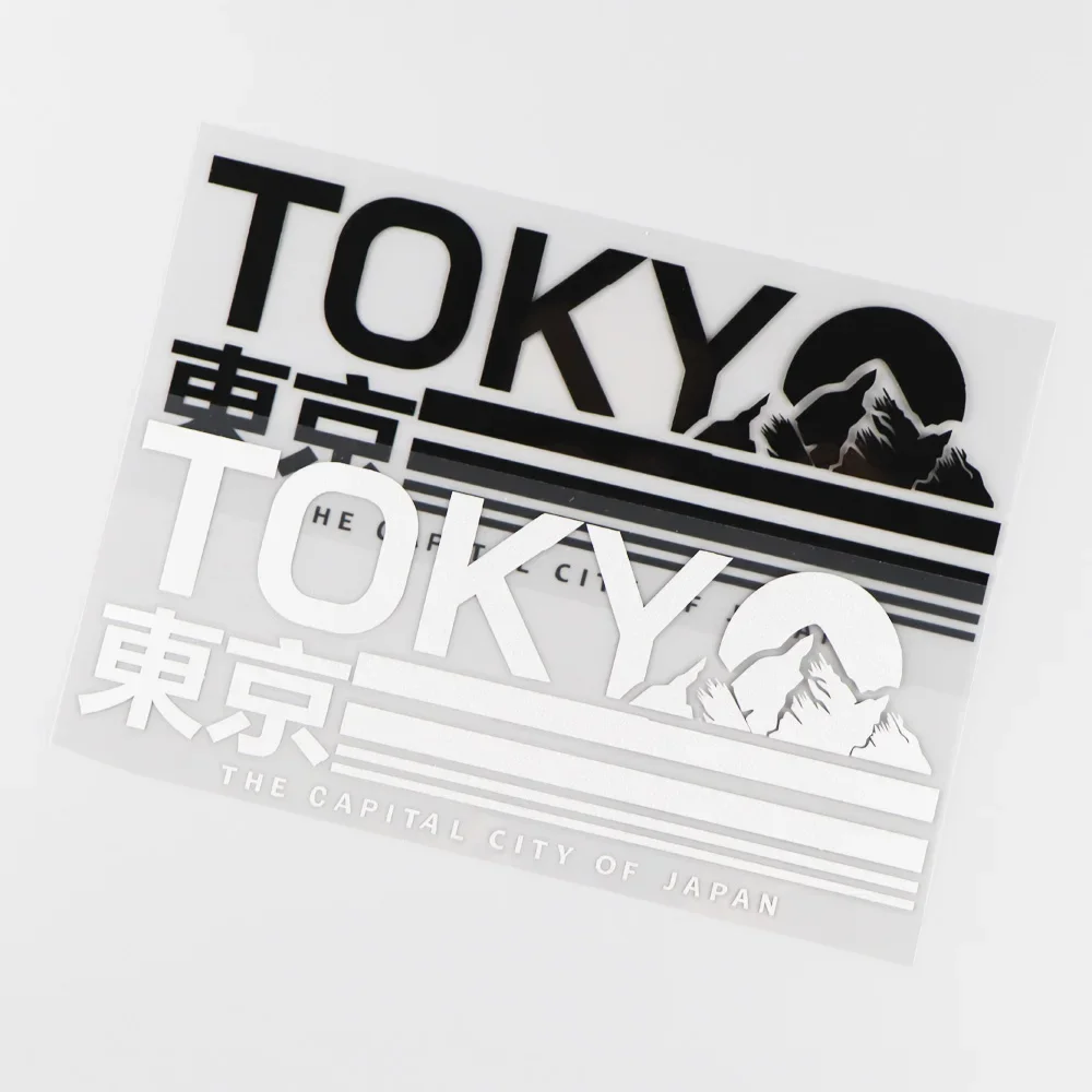 JPCT fashion cartoon Tokyo capital sticker for racing cars, suitcases, laptops waterproof vinyl stickers 18.5cmx7.3cm