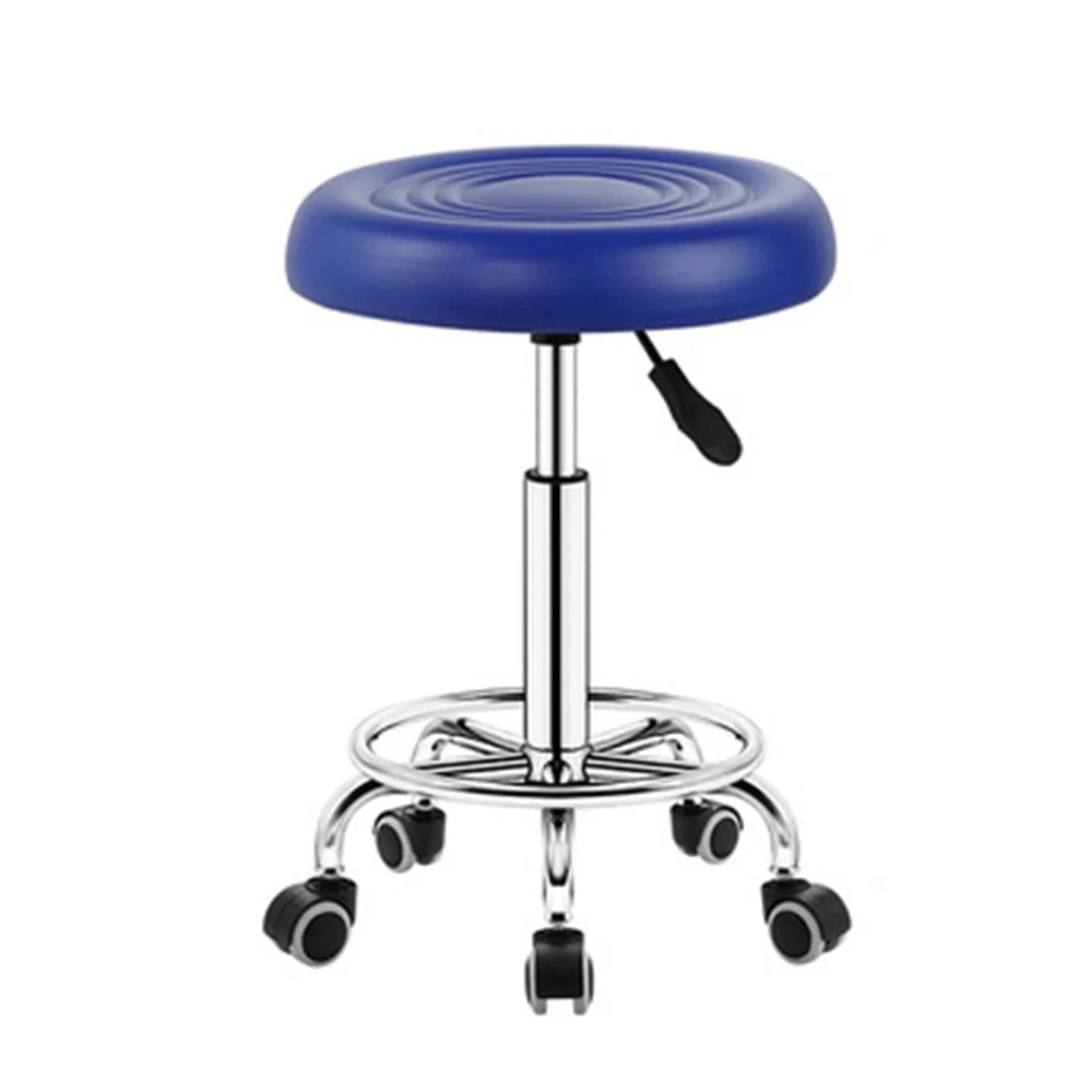 1 Pcs Bar stool  chair Barber shop stool Fashionable adjustable stool Roller skating rotating stool Laboratory Beauty Salon