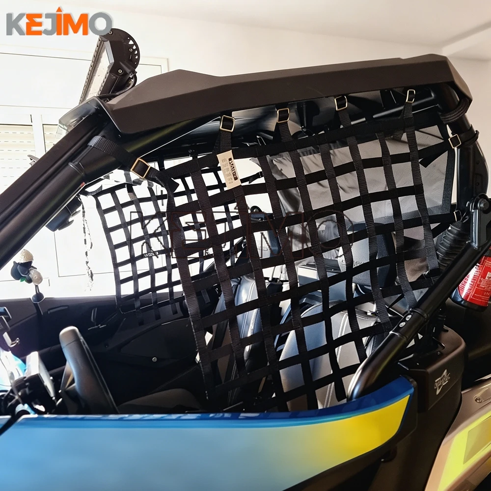 2PC Safety Equipment Motorcycle FOR Can Am X3 Maverick /Maverick MAX / MAX Turbo Safety Window Network UTV Accessories 2023 2024