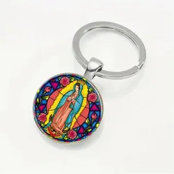 Our Lady of Guadalupe Virgin Mary Keychain