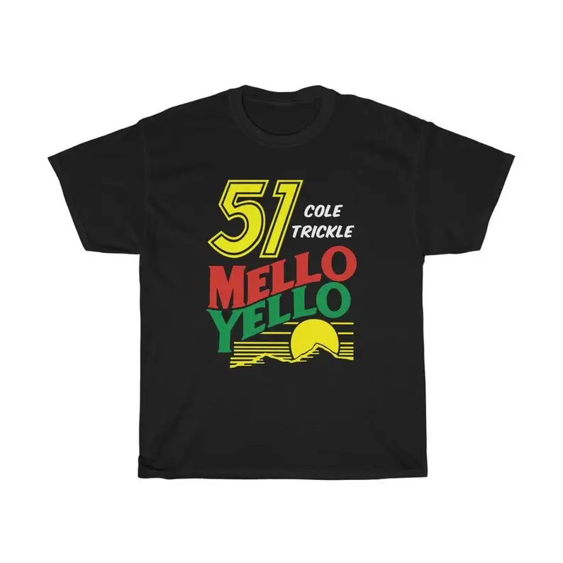 Cole Trickle 51 Enjoy Mello Yello Navy Black T-Shirt Size S to 5XL