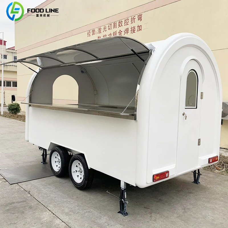 

Customized Ventilation Hood Compliance Shandong Food Trailer Milkshake Food Trailer