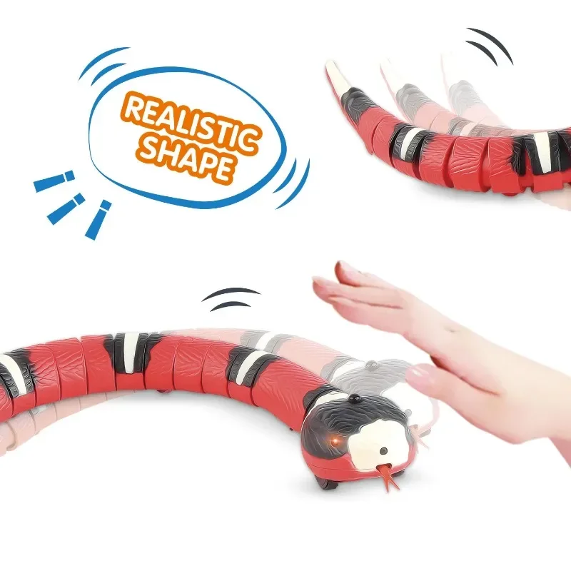 

Smart Sensing Snake Automatic Electric Cat Toys USB Charging Pet Interactive Toys Dogs Game Play Toy Cat Accessories